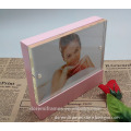 Acrylic cube photo frame,square acrylic photo frame with magnet.(www)